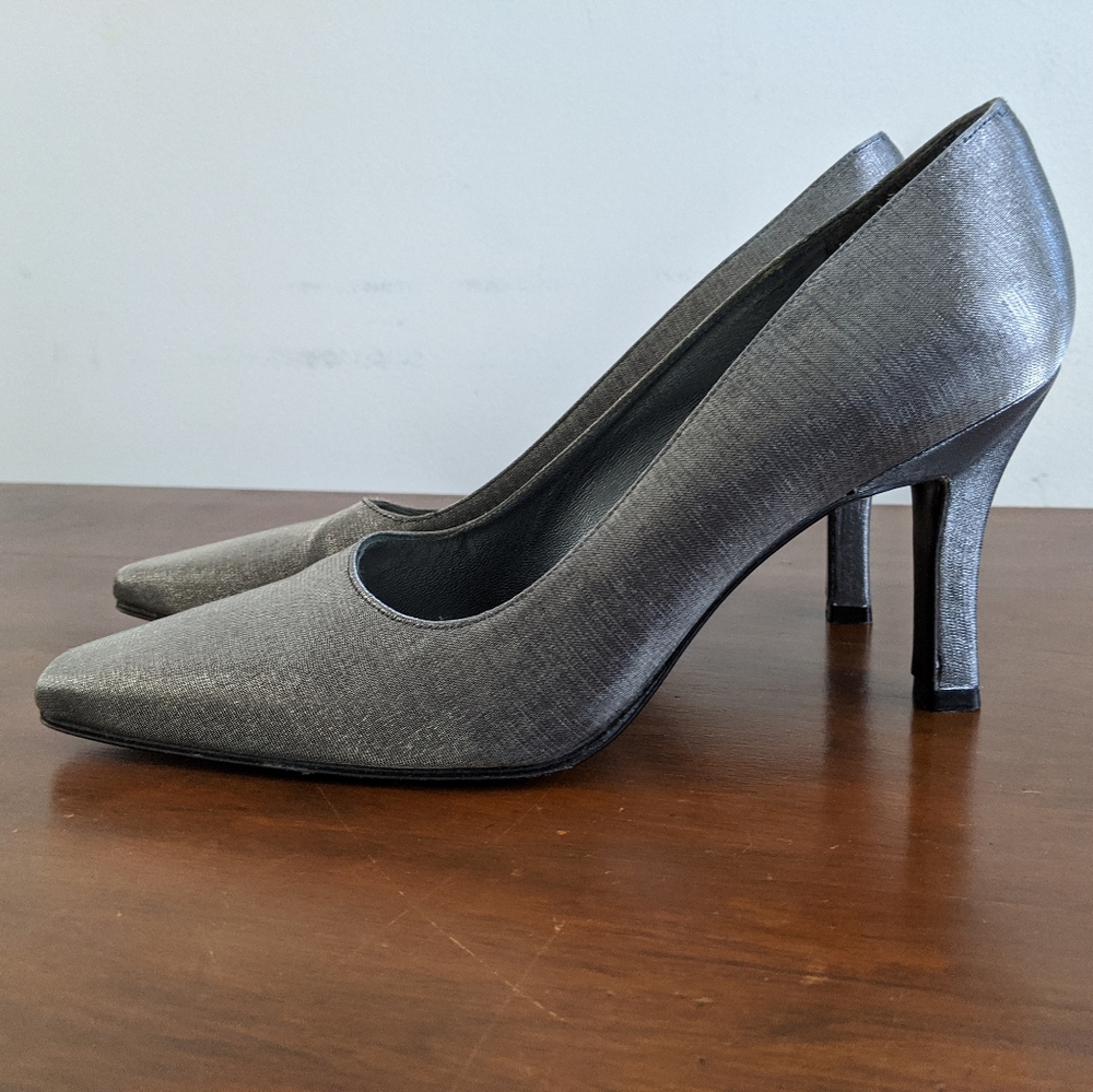Stuart Weitsman Silver Heels